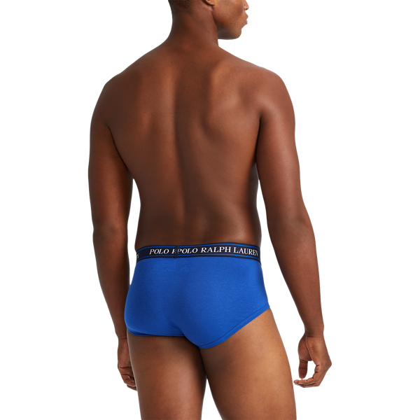 Blue Saturn Stretch Low-Rise Brief 4-Pack Polo Ralph Lauren 4