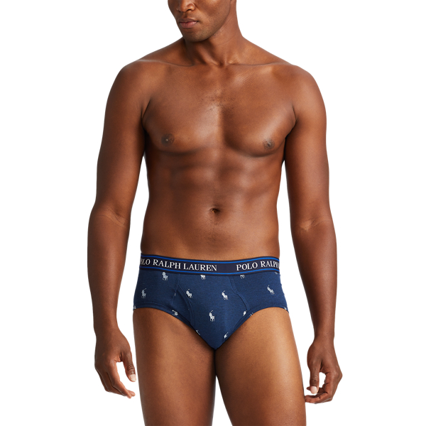 Blue Saturn Stretch Low-Rise Brief 4-Pack Polo Ralph Lauren 5