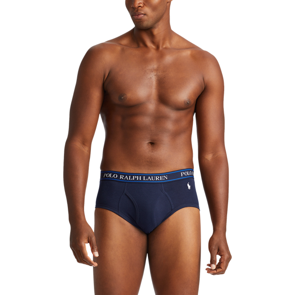 Blue Saturn Stretch Low-Rise Brief 4-Pack Polo Ralph Lauren 7