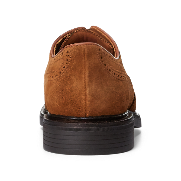 Asher Suede Wingtip Polo Ralph Lauren in Polo Pale Russet 4