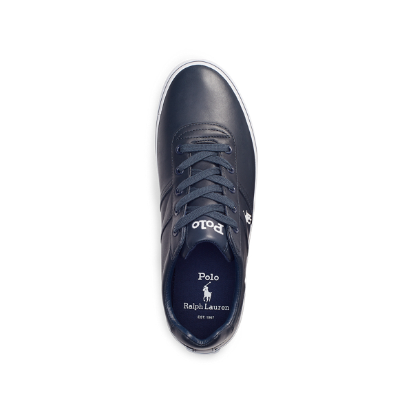 Newport Navy Hanford Leather Trainer Polo Ralph Lauren 4