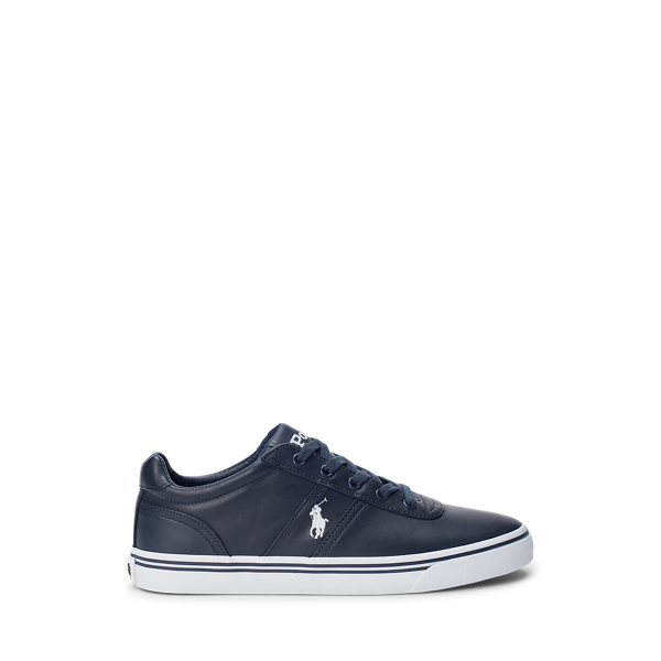 Polo ralph lauren hanford leather trainers hotsell