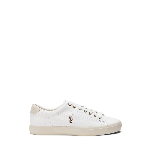 Mens white ralph lauren trainers deals