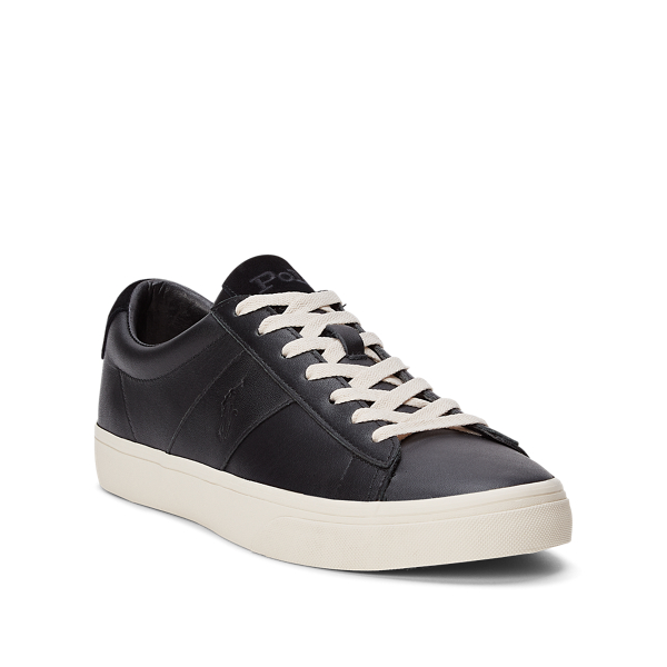 Black Sayer Calfskin Trainer Polo Ralph Lauren 2