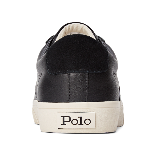 Black Sayer Calfskin Trainer Polo Ralph Lauren 3
