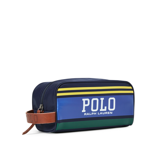 Navy/Yellow/Green Polo Stripe Travel Case Polo Ralph Lauren 2