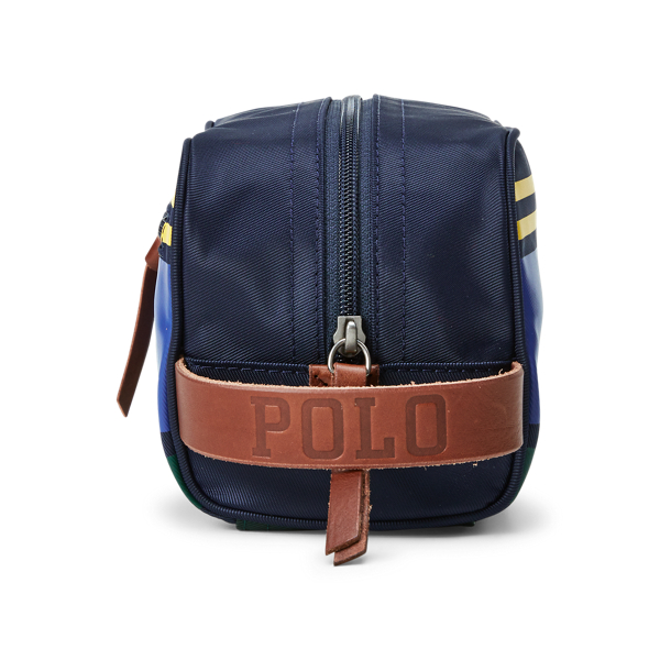 Navy/Yellow/Green Polo Stripe Travel Case Polo Ralph Lauren 5
