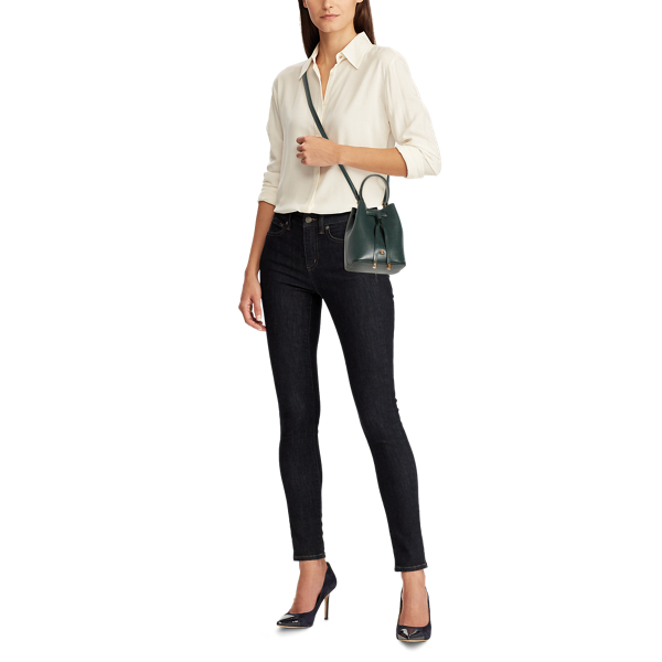 Green Leather Mini Debby III Bag Lauren 7