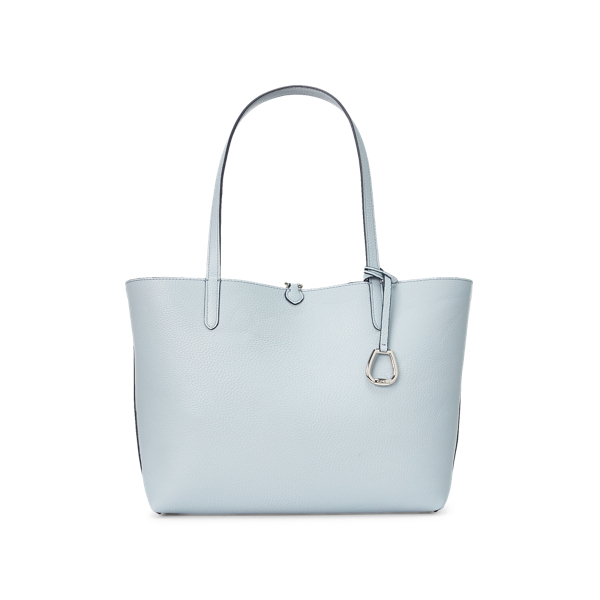 Garden Floral/Sky Faux-Leather Reversible Tote Lauren 4