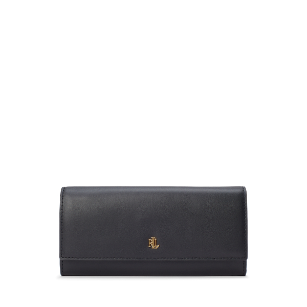 Cartera continental de piel Lauren en 1
