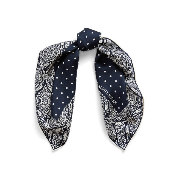 Foulard Paloma en soie &agrave; pois