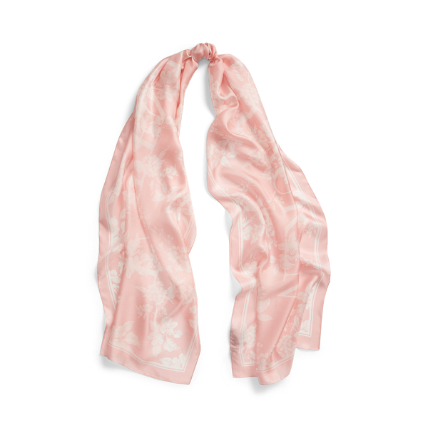 Anais Floral Silk Scarf Lauren 1