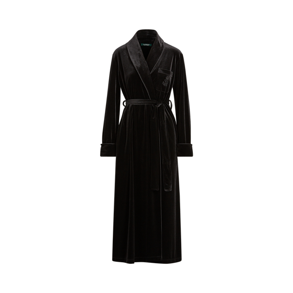 Embroidered Velvet Robe Lauren 1