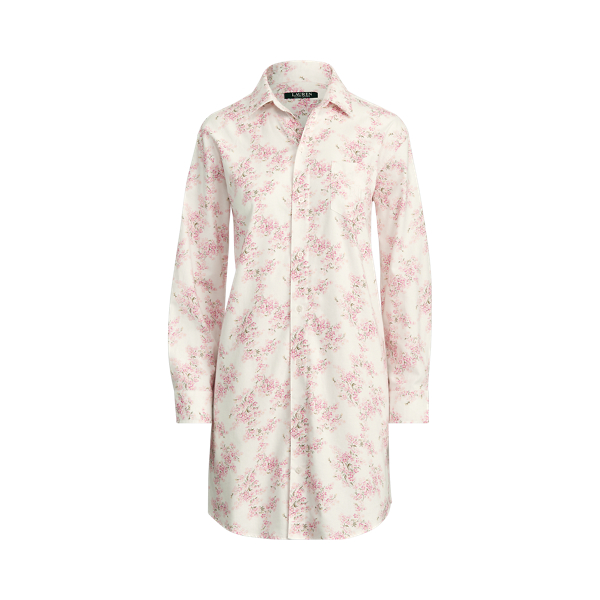 Floral Cotton Sleep Shirt Lauren 1