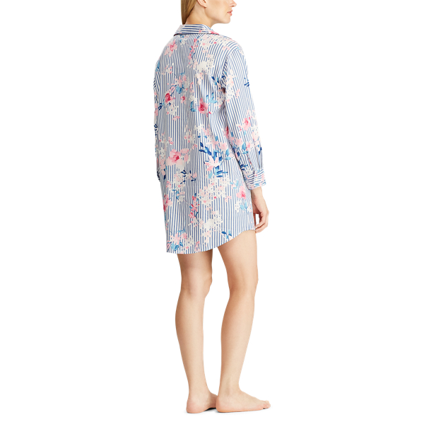 Multifloral Floral Cotton Sleep Shirt Lauren 3