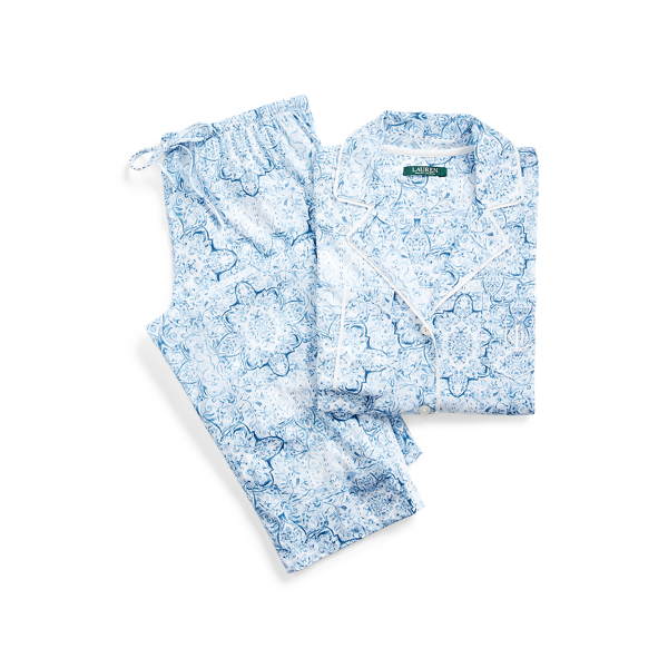 Paisley Cotton Pyjama Set Lauren 1