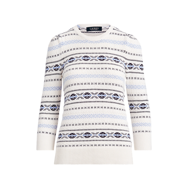 Fair Isle Cotton Jumper Lauren 1