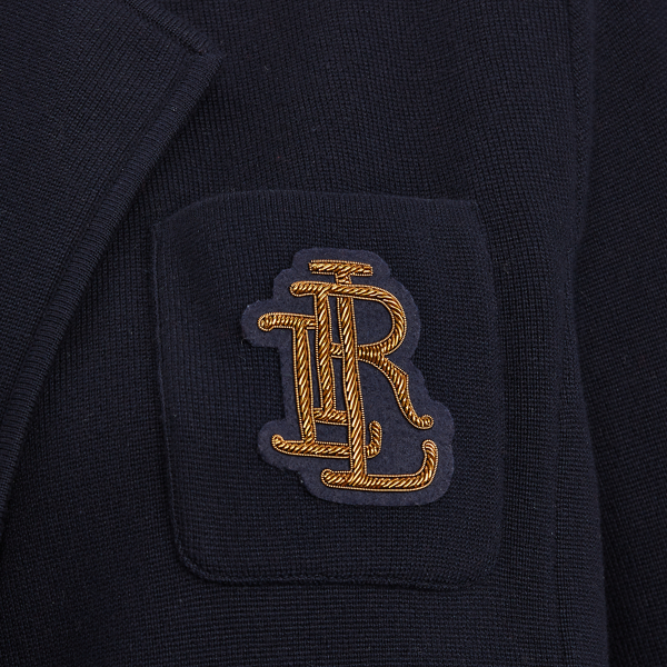 Lauren Navy Cotton-Blend Jacket Lauren Woman 2