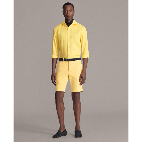 Yellow Linen Shirt Purple Label 3