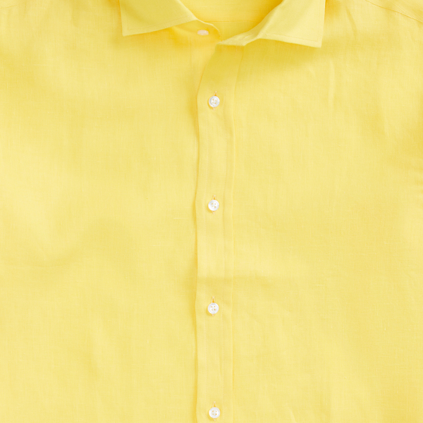 Yellow Linen Shirt Purple Label 7