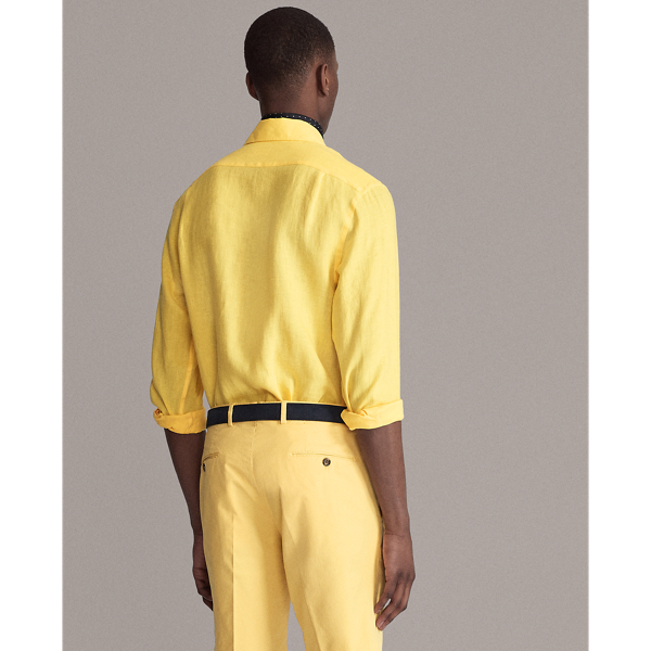 Yellow Linen Shirt Purple Label 5