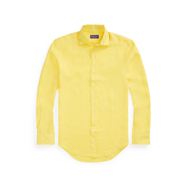 Yellow Linen Shirt Purple Label 2