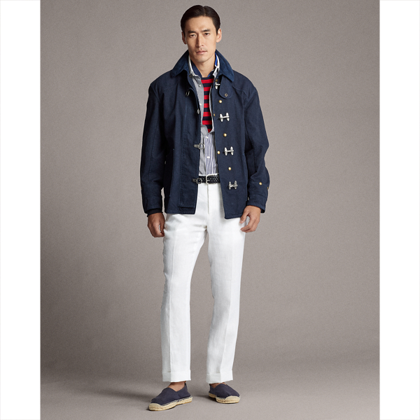 Classic Chairman Navy Crestly Garment-Dyed Jacket Purple Label 4