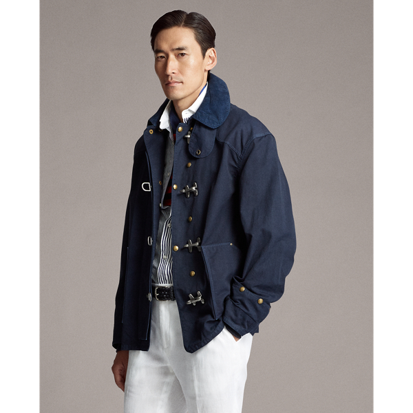 Classic Chairman Navy Crestly Garment-Dyed Jacket Purple Label 5