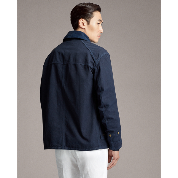 Classic Chairman Navy Crestly Garment-Dyed Jacket Purple Label 6