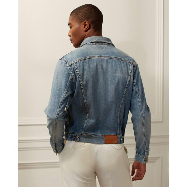Baia Blu Indigo Denim Trucker Jacket Purple Label 5