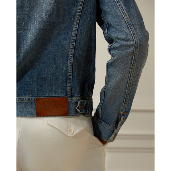 Baia Blu Indigo Denim Trucker Jacket Purple Label 6