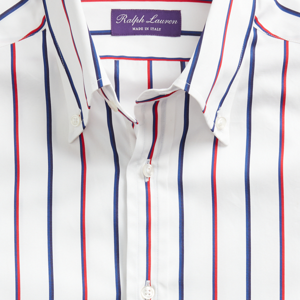 White/Royal/Red Striped Shirt Purple Label 6