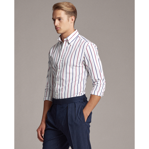 White/Royal/Red Striped Shirt Purple Label 4