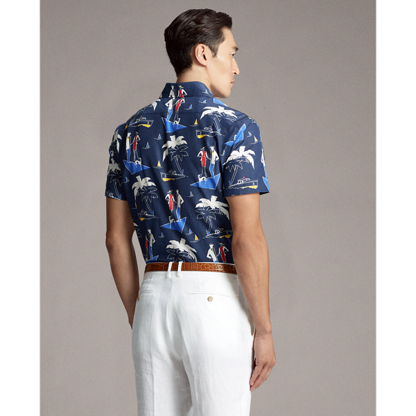 Navy Print Riviera-Print Shirt Purple Label 5