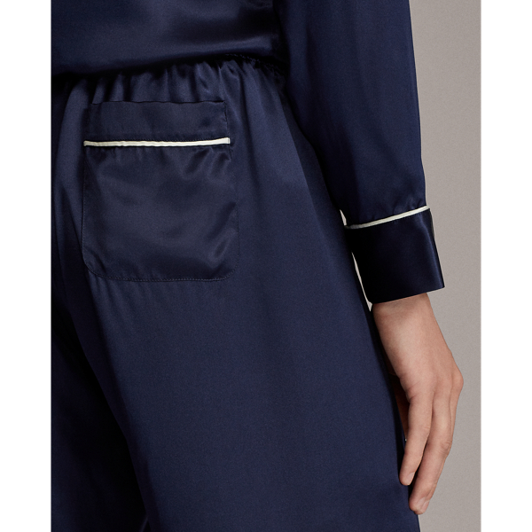 Navy silk Satin Sleep Set Purple Label 7