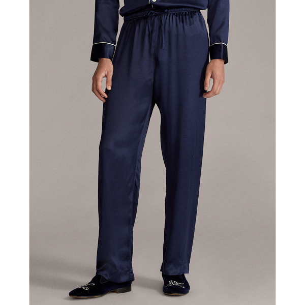 Navy silk Satin Sleep Set Purple Label 8