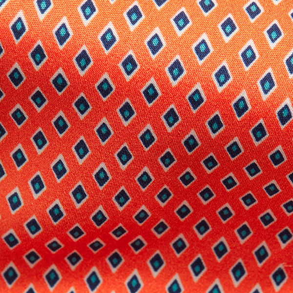 Orange Micro-Diamond Silk Tie Purple Label 3