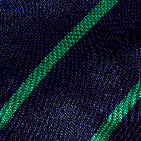 Navy/Green Striped Silk Repp Tie Purple Label 3