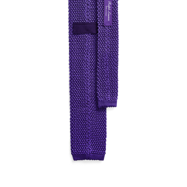 Lavender Knit Silk Tie Purple Label 2