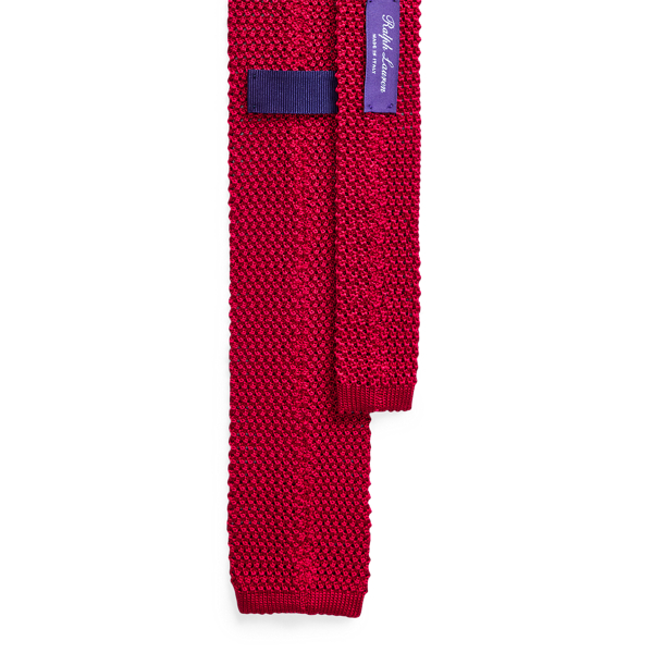 Red Knit Silk Tie Purple Label 2