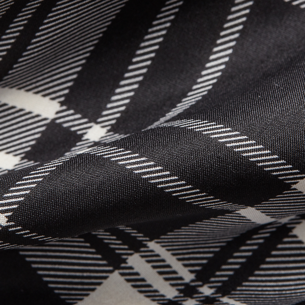 Black/Cream Plaid Silk Tie Purple Label 3