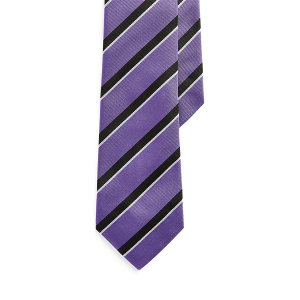 Striped Silk Repp Tie