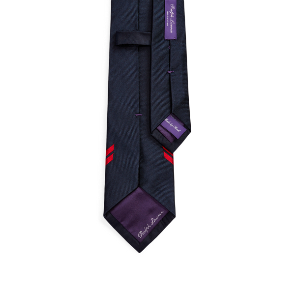 Navy/Red Nautical Silk Tie Purple Label 2
