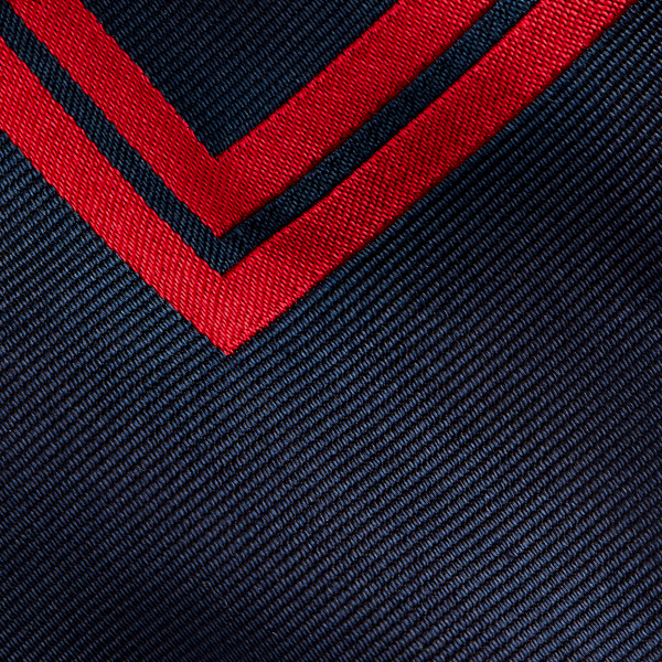 Navy/Red Nautical Silk Tie Purple Label 3