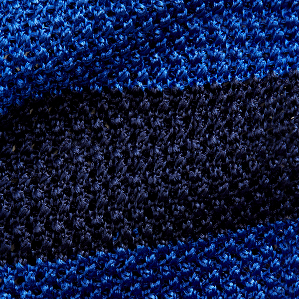 Navy/Royal Striped Knit Silk Tie Purple Label 3