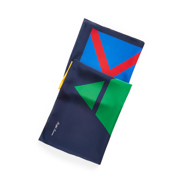 Geometric Silk Scarf