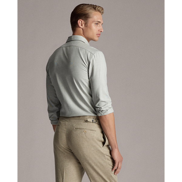 Grey And Cream Tick-Weave Workshirt Purple Label 5