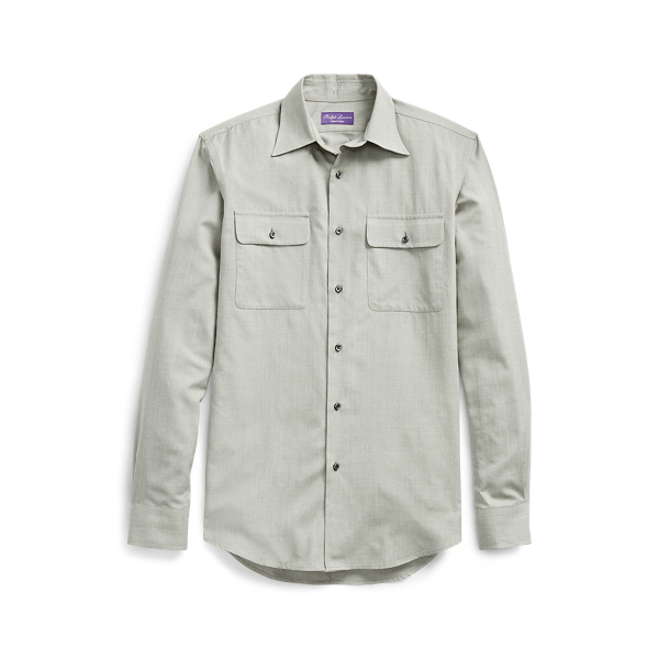 Tick-Weave Workshirt Purple Label 1