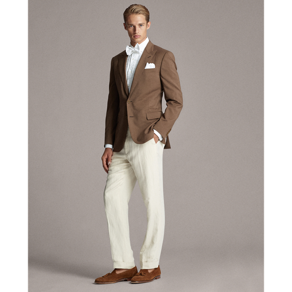 Brown Handmade Gabardine Sport Coat Purple Label 4
