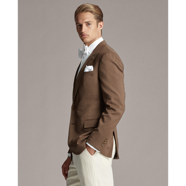 Brown Handmade Gabardine Sport Coat Purple Label 5